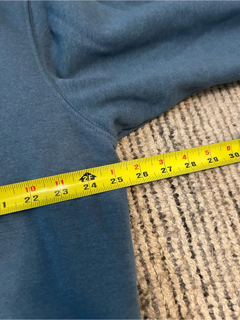 Carhartt Men's Blue Pullover Hoodie Sweater Loose Fit Size XL Cotton Blend